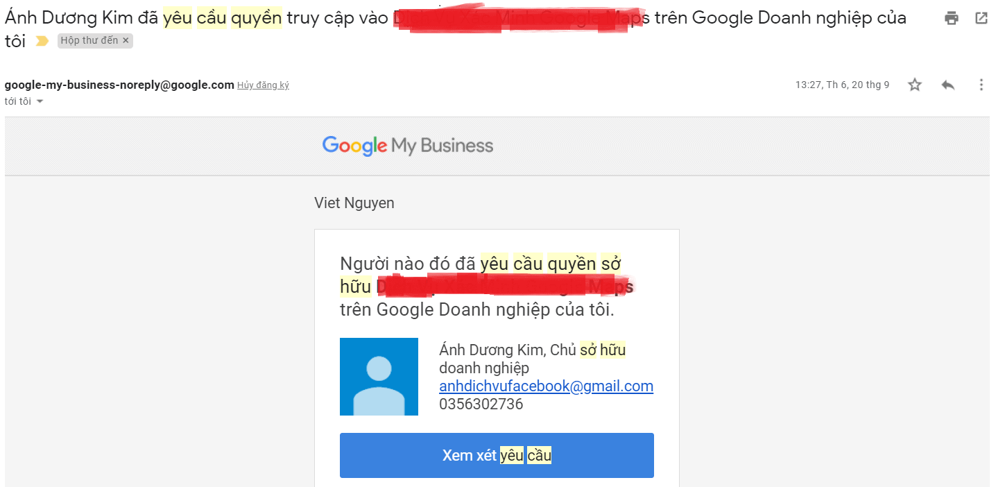 vì sao Không nhận được mã xác minh Google Business