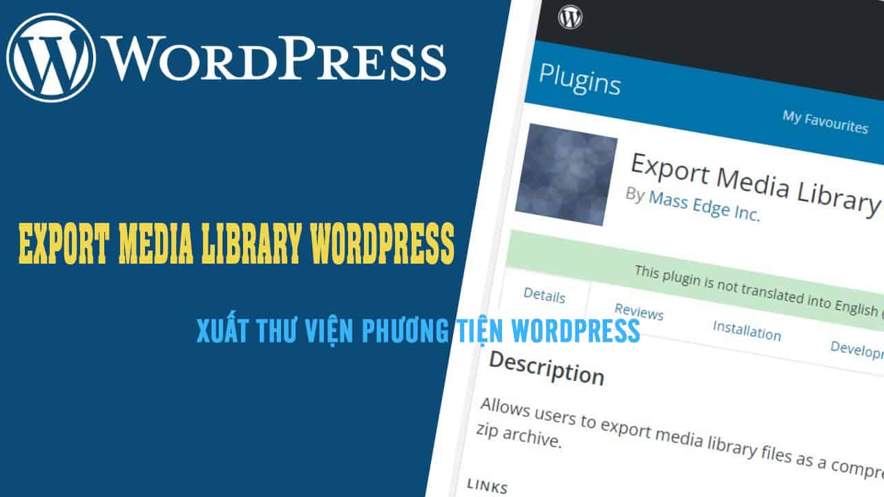 Export Media Library WordPress hướng dẫn xuất thư viện phương tiện trong WordPress của mình