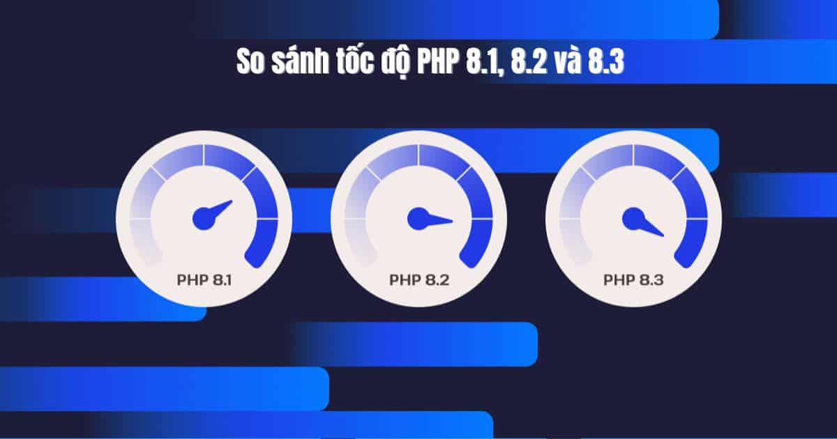 So sánh tốc độ PHP 8.1, 8.2 và 8.3